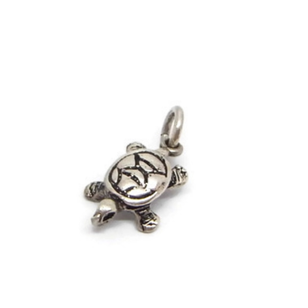 Turtle (Tortuga) Charm .925 Sterling Silver!! - Picture 4 of 5